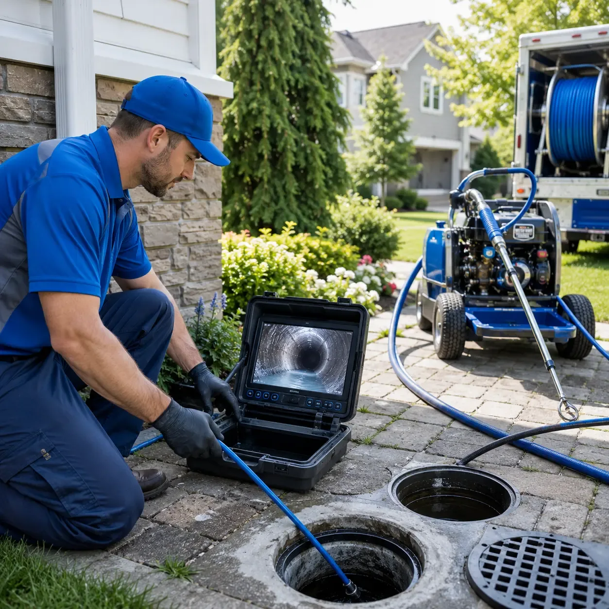 Outdoor drain cleaning professionals serving Bombay, NY